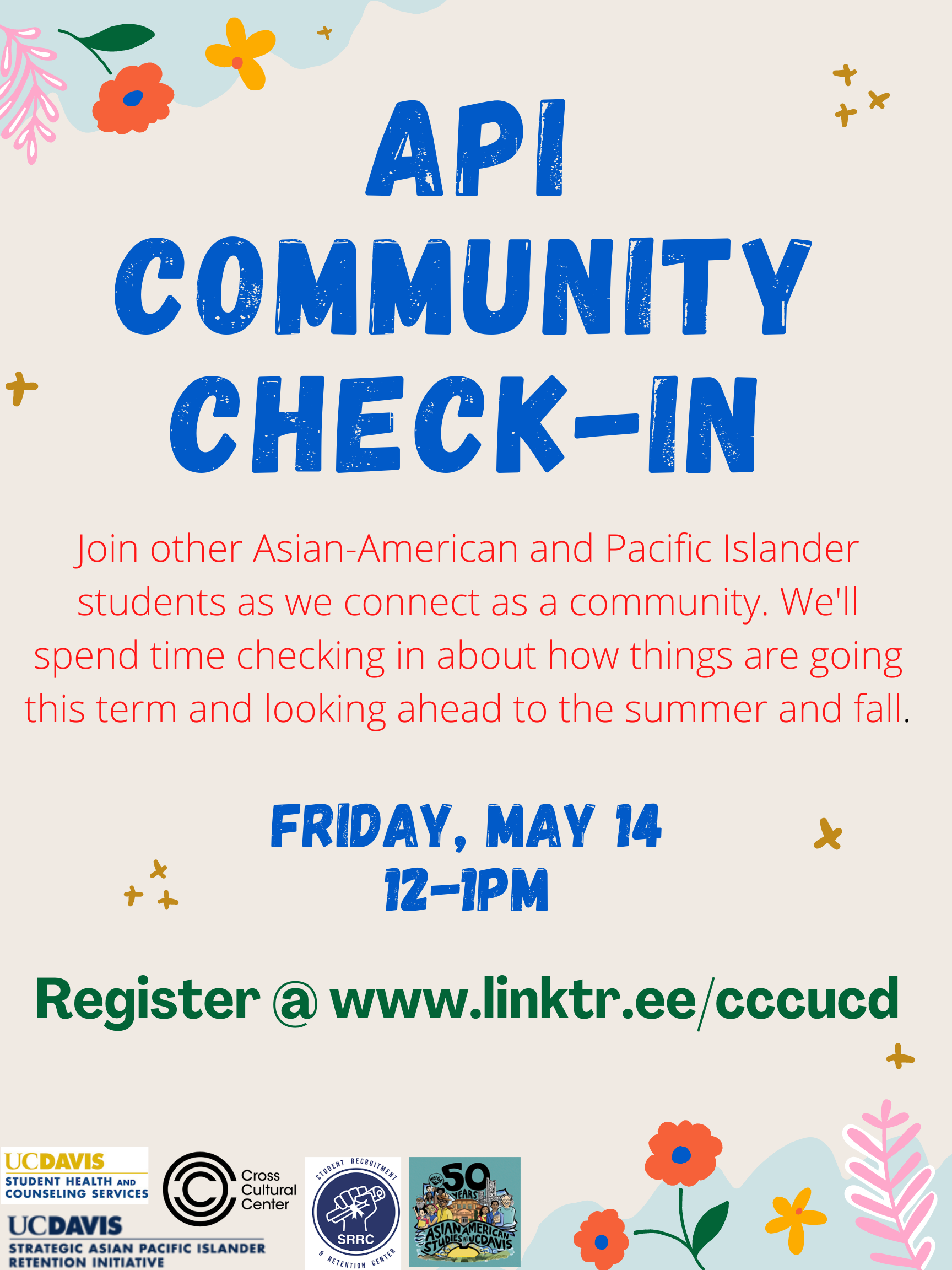 API Community Check-In Flyer