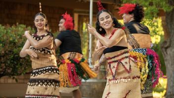 PISA members perform a Tongan dance. 