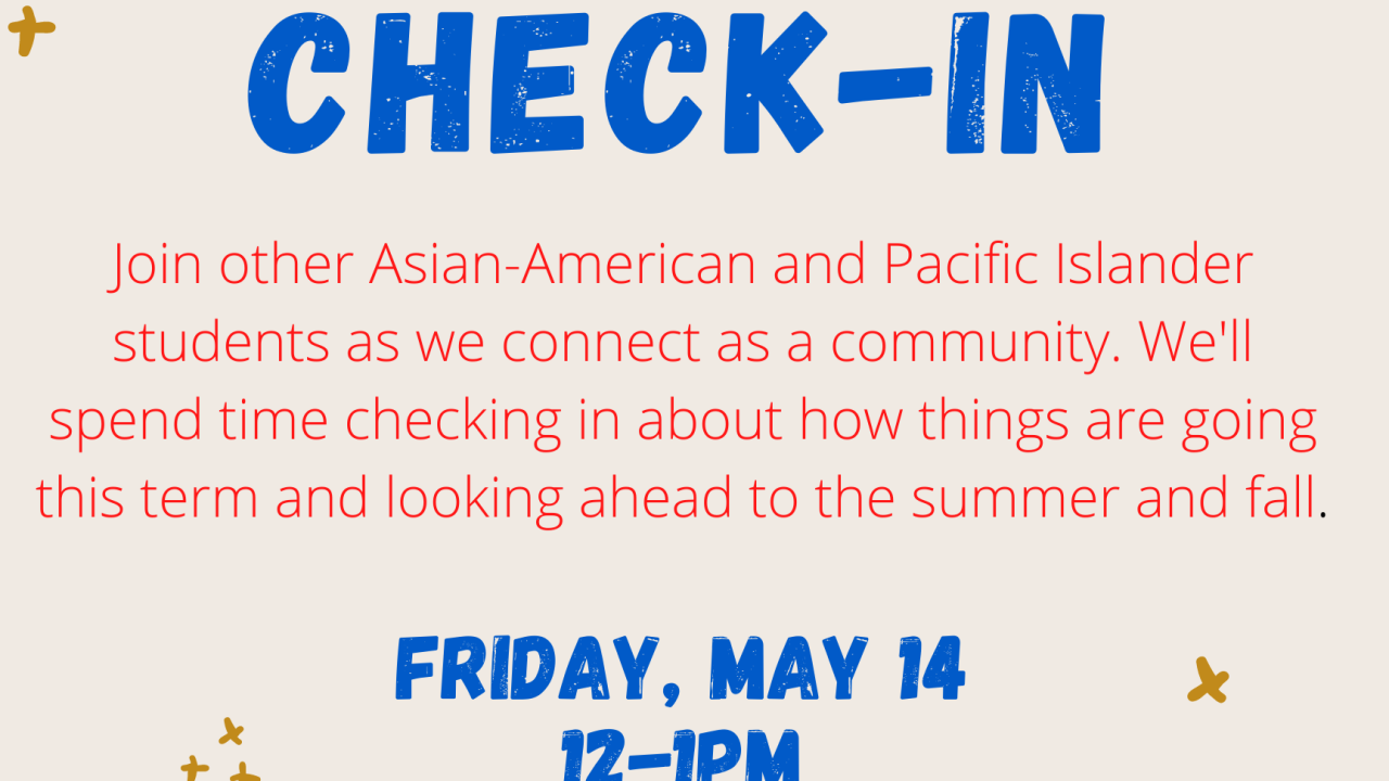 API Community Check-In Flyer