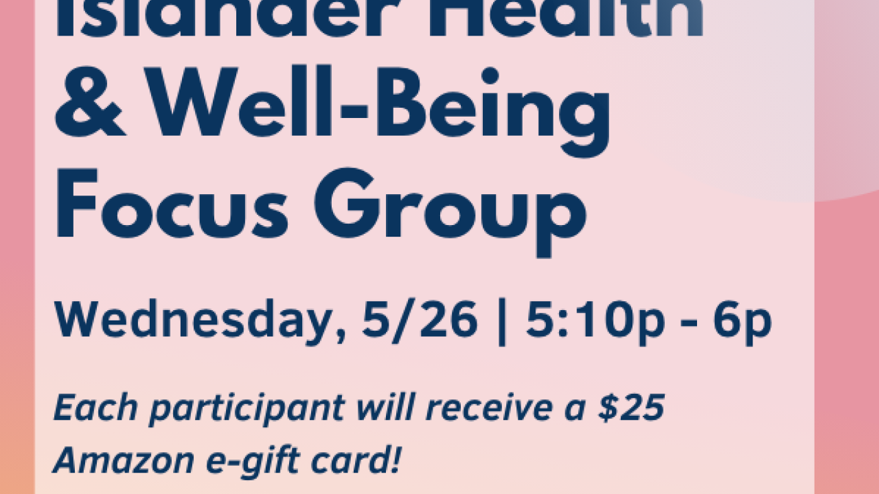 API Health and Well-Being Focus Group