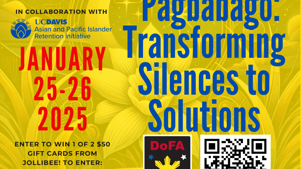 Yellow background with lotus flower and moon with the event title and date