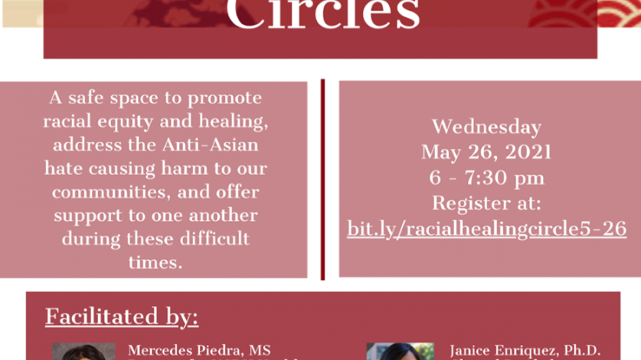 Racial Healing Circle for Asian American Pacific Islander Heritage Month
